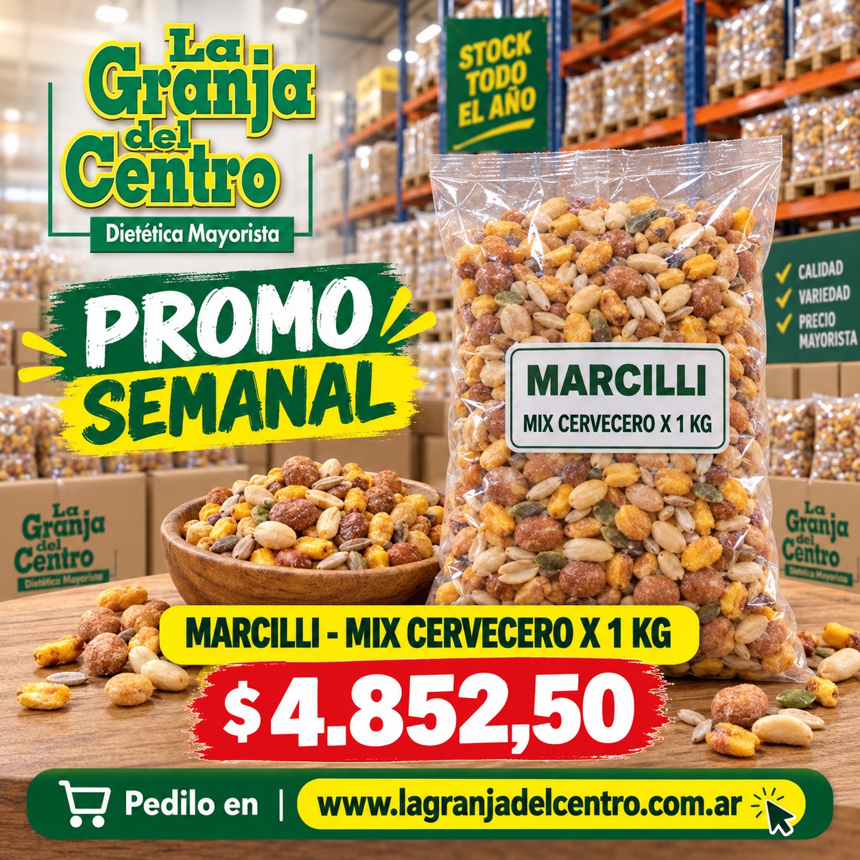 Ofertas y Promociones MARCILLI - MIX CERVECERO X 1 KG promo semanal